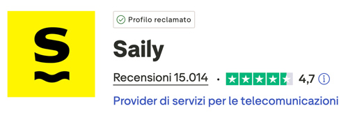 punteggio trustpilot saily esim recensioni
