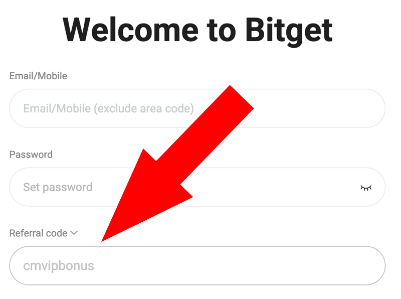 codice referral bitget bonus benvenuto