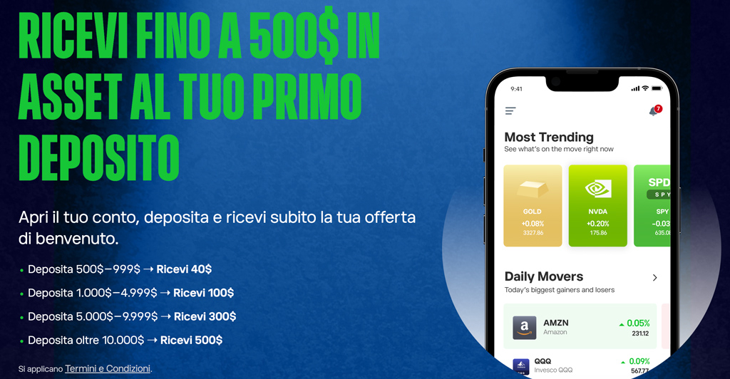 promozione etoro the crypto gateway luca boiardi bonus 500 azioni