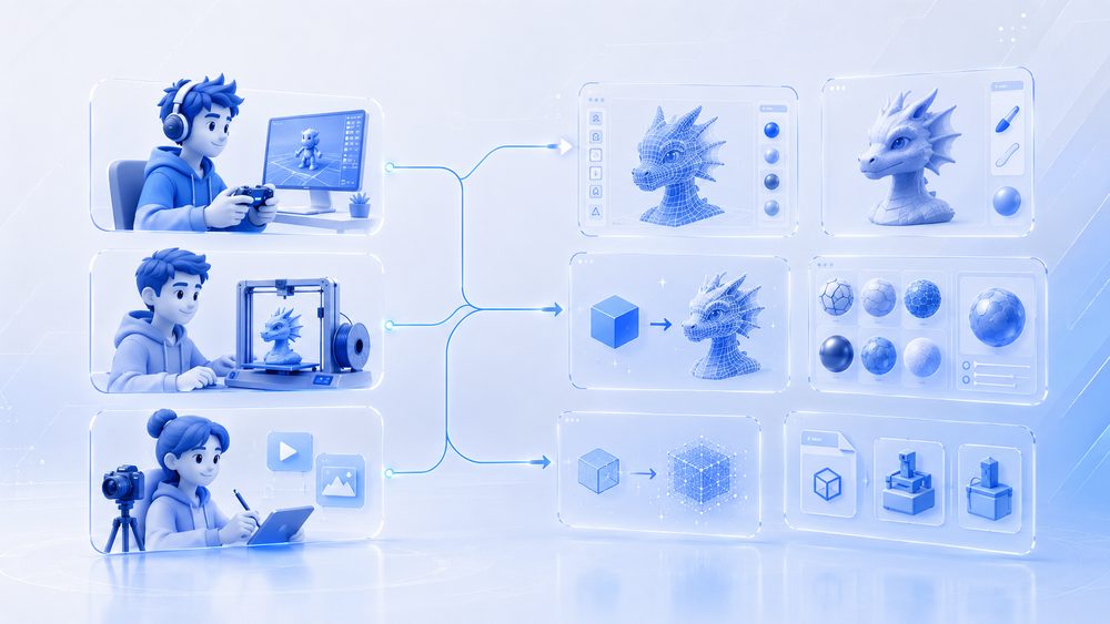 Quale AI 3D scegliere in base al caso d'uso