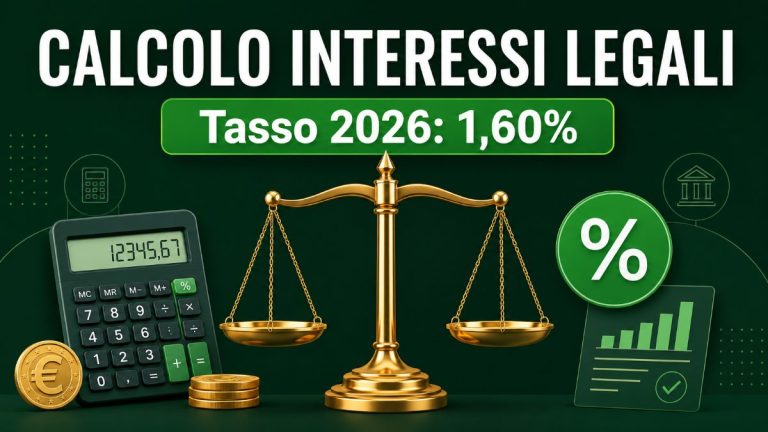 calcolo interessi legali 2026