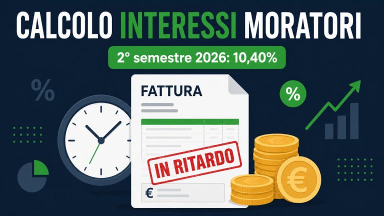 calcolo interessi moratori 2026