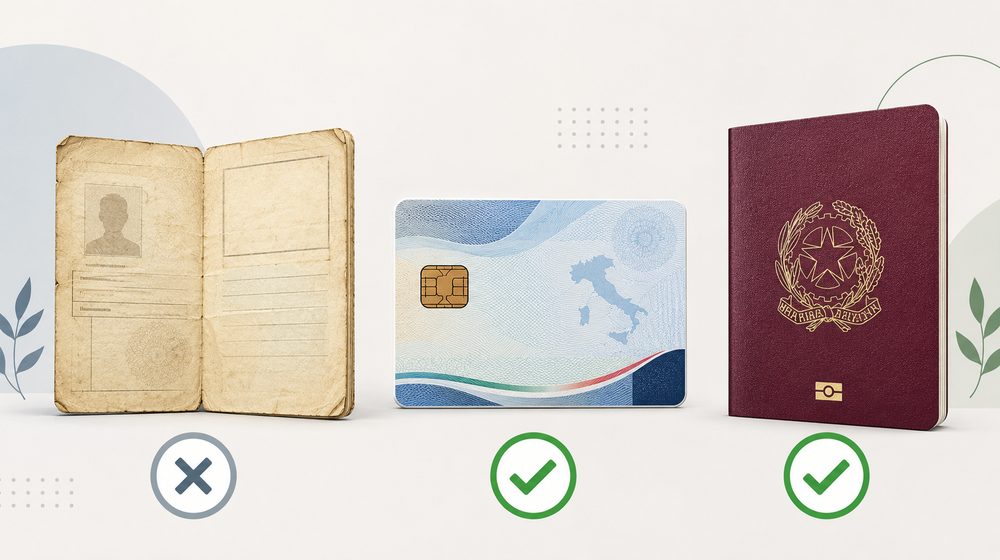 Carta identita cartacea CIE passaporto Carta identita cartacea CIE passaporto