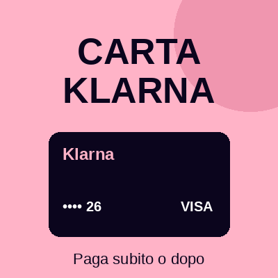 Carta Klarna carta di debito Visa
