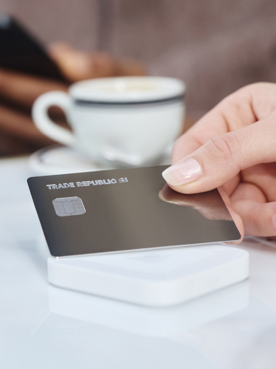 Carta Trade Republic ufficiale La carta di debito Visa di Trade Republic (immagine dal sito ufficiale)