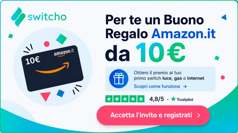 switcho luce e gas buono amazon bonus