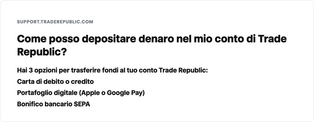 Come caricare soldi su Trade Republic i metodi ufficiali Come caricare soldi su Trade Republic i metodi ufficiali
