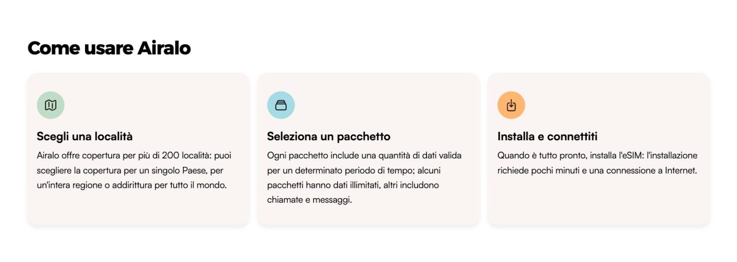 airalo come funziona passaggi