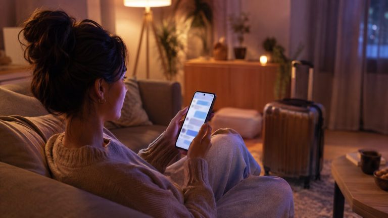 Assistenza Saily chat dal divano prima di partire