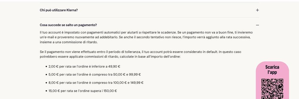 commissioni ritardo klarna ufficiali commissioni ritardo klarna ufficiali