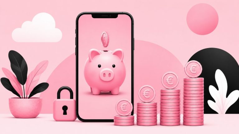 Conto deposito Klarna: salvadanaio su smartphone e monete in crescita