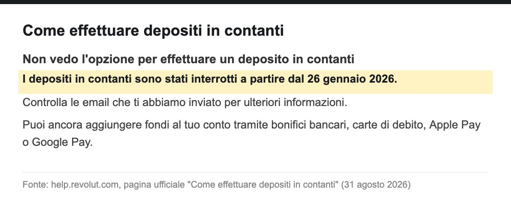 revolut depositi contanti interrotti fonte ufficiale revolut depositi contanti interrotti fonte ufficiale