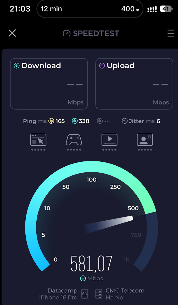 speed test velocità internet esim saily cina speed test velocità internet esim saily cina