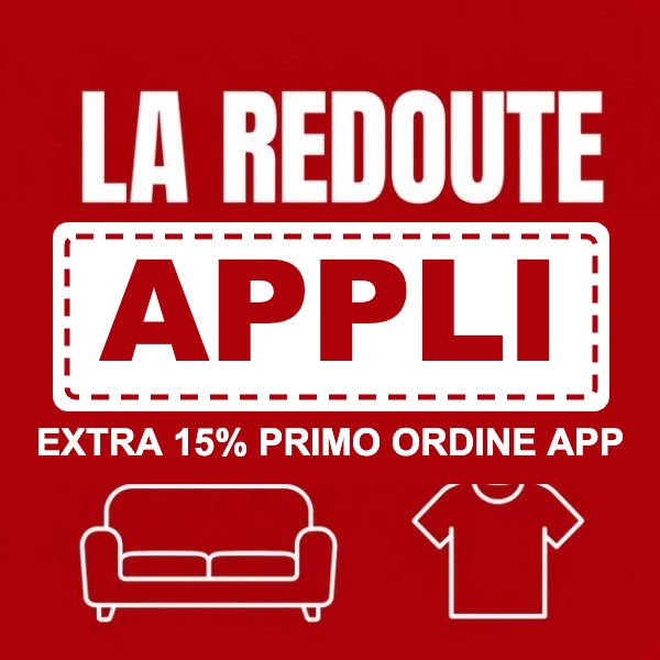 Codice sconto La Redoute APPLI per l'extra 15% sul primo ordine da app