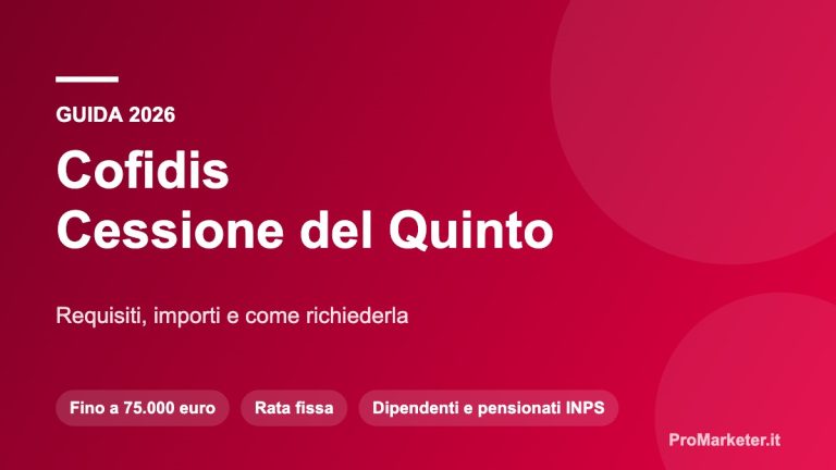 Cofidis cessione del quinto requisiti e importi