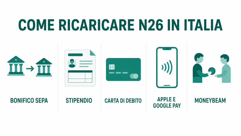 n26 metodi di ricarica n26 metodi di ricarica