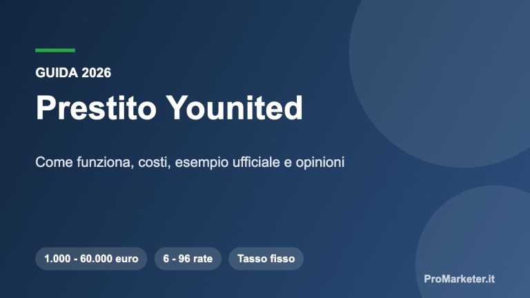 Prestito Younited come funziona costi e opinioni