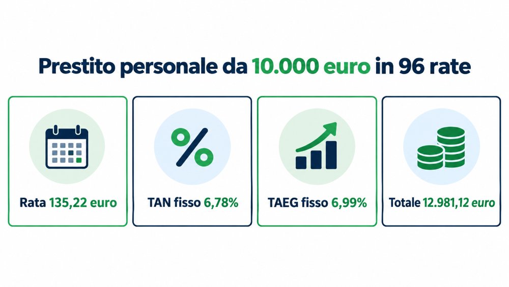 Prestito Younited esempio 10.000 euro in 96 rate Prestito Younited esempio 10.000 euro in 96 rate