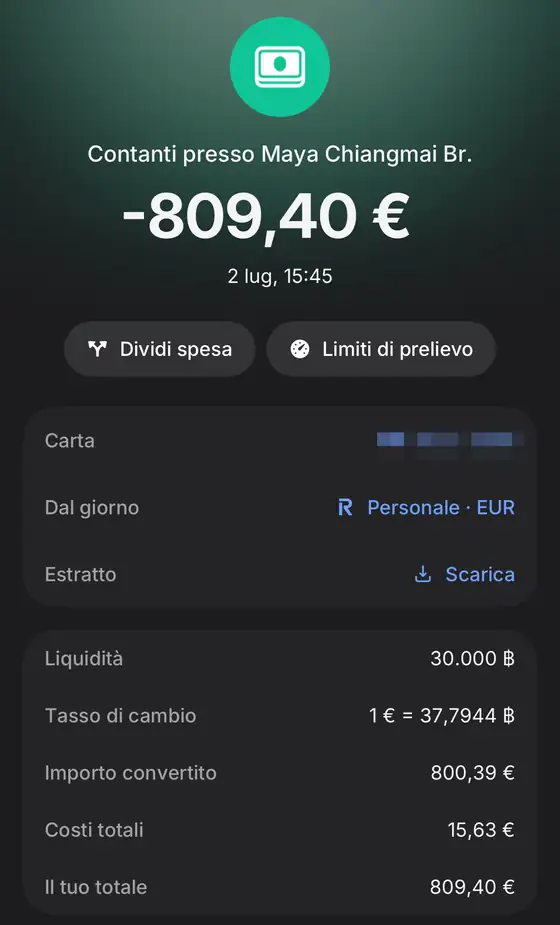 prelievo atm revolut in thailandia con tasso di cambio e commissioni prelievo atm revolut in thailandia con tasso di cambio e commissioni