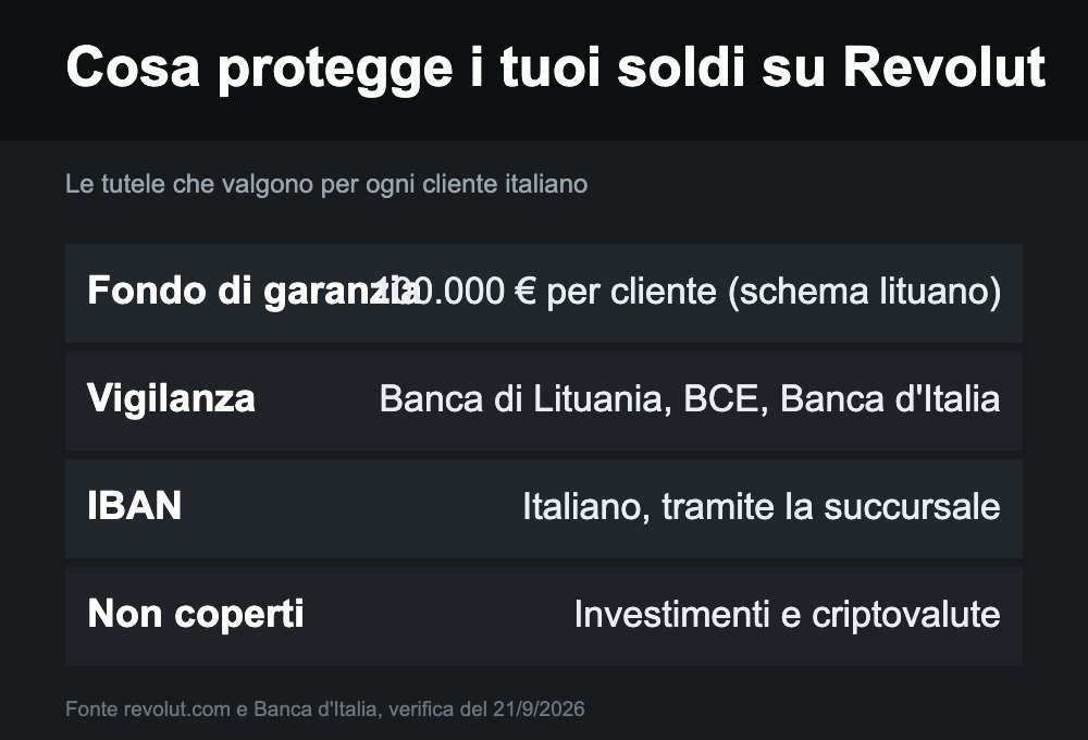 revolut sicura tutele sui depositi e vigilanza