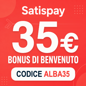 satispay bonus 35 euro codice ALBA35 satispay bonus 35 euro codice ALBA35