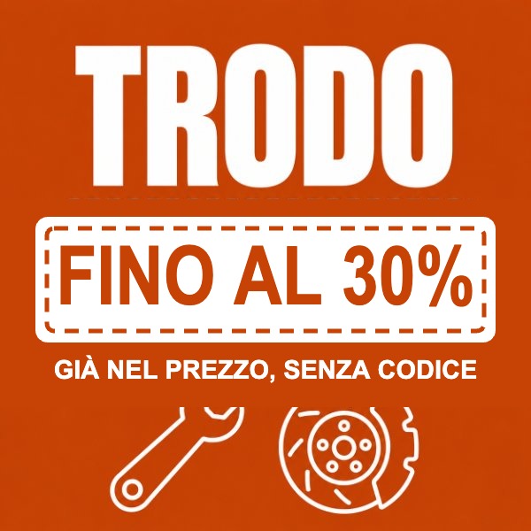 Trodo applica sconti fino al 30% direttamente nel prezzo, senza codice sconto