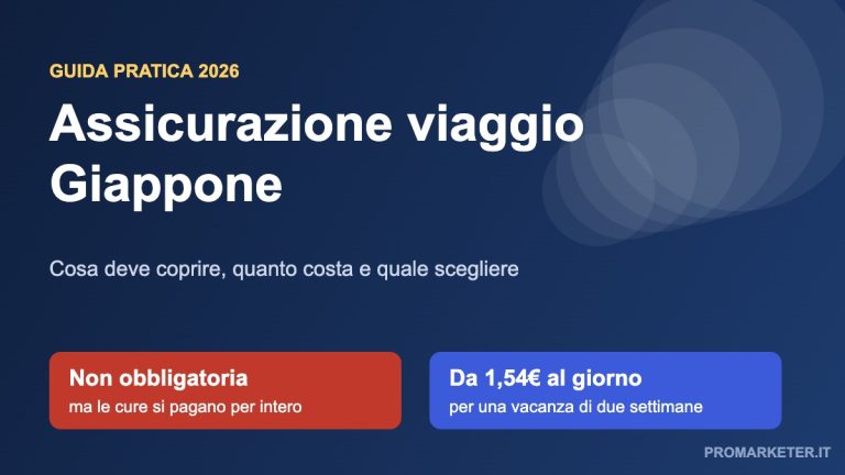 Assicurazione viaggio Giappone, cosa deve coprire e quanto costa per una vacanza