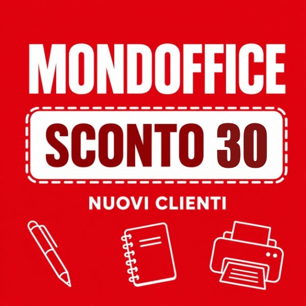 Codice sconto Mondoffice: 30 euro per i nuovi clienti