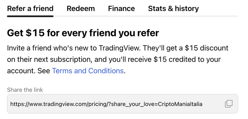 tradingview invita un amico bonus 15 dollari tradingview invita un amico bonus 15 dollari