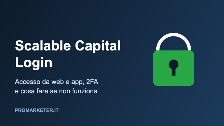 Scalable Capital login: accesso da web e app e autenticazione a due fattori