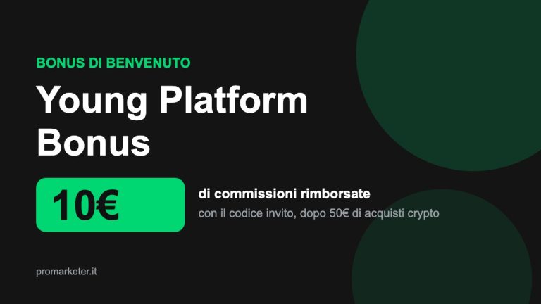 Young Platform bonus di benvenuto da 10€ con codice invito